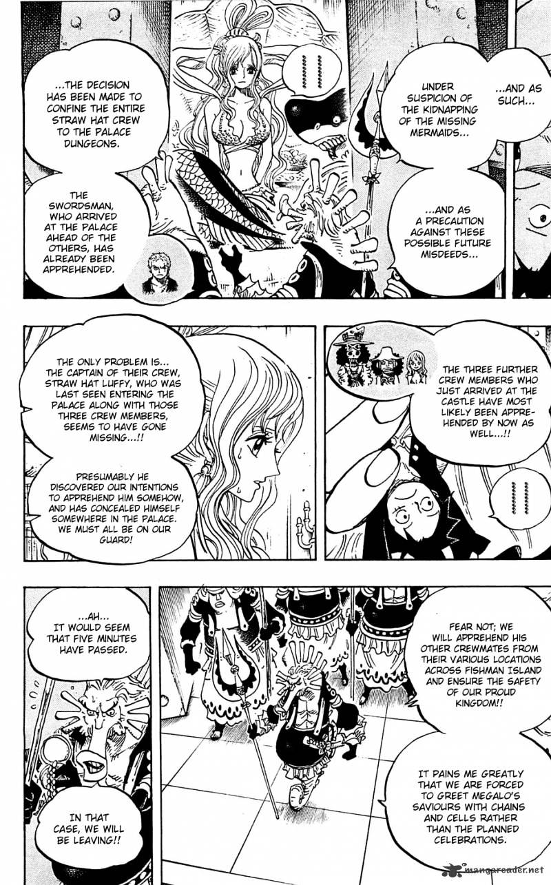 One Piece - Chapter 613 : The Mermaid Princess In Koukaku Tower