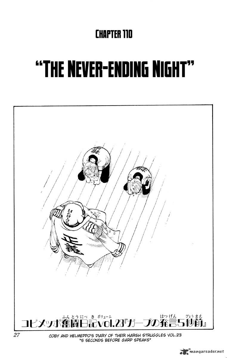 One Piece - Chapter 110 : Never-Ending Night