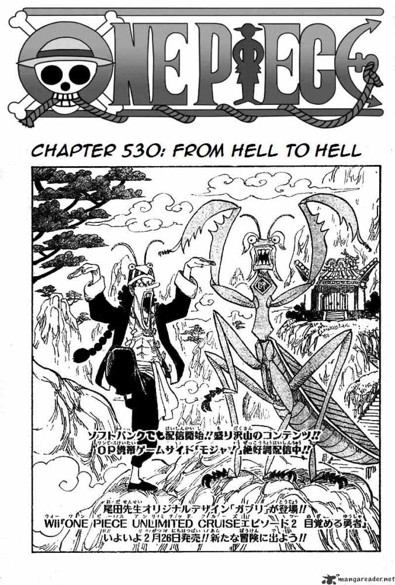 One Piece - Chapter 530 : From Hell To Hell