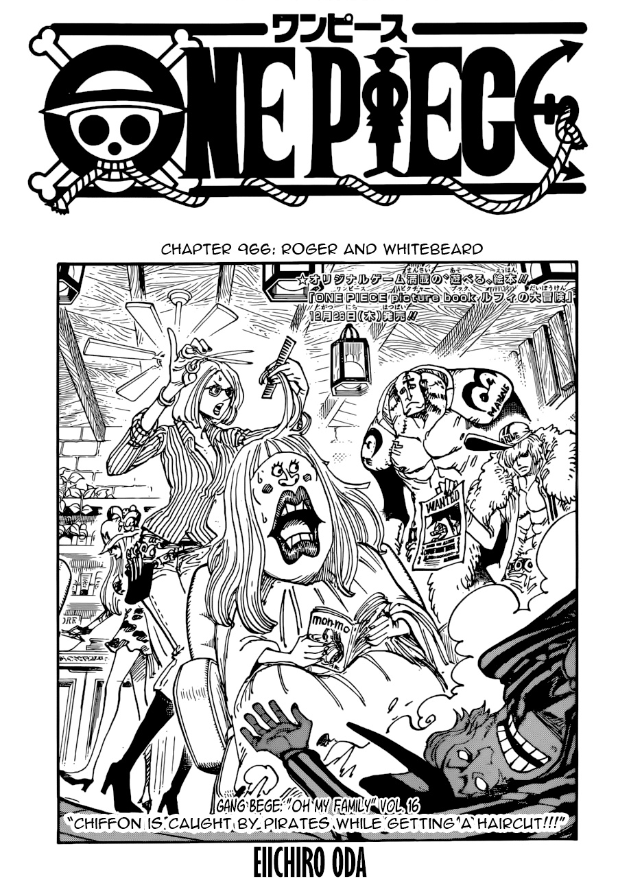 One Piece - Chapter 966: Roger And Whitebeard