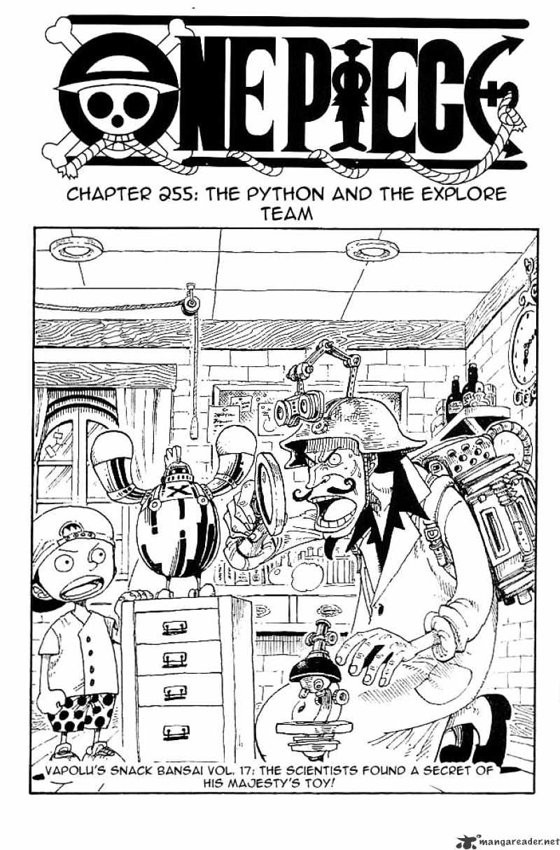 One Piece - Chapter 255 : The Python And The Explore Team