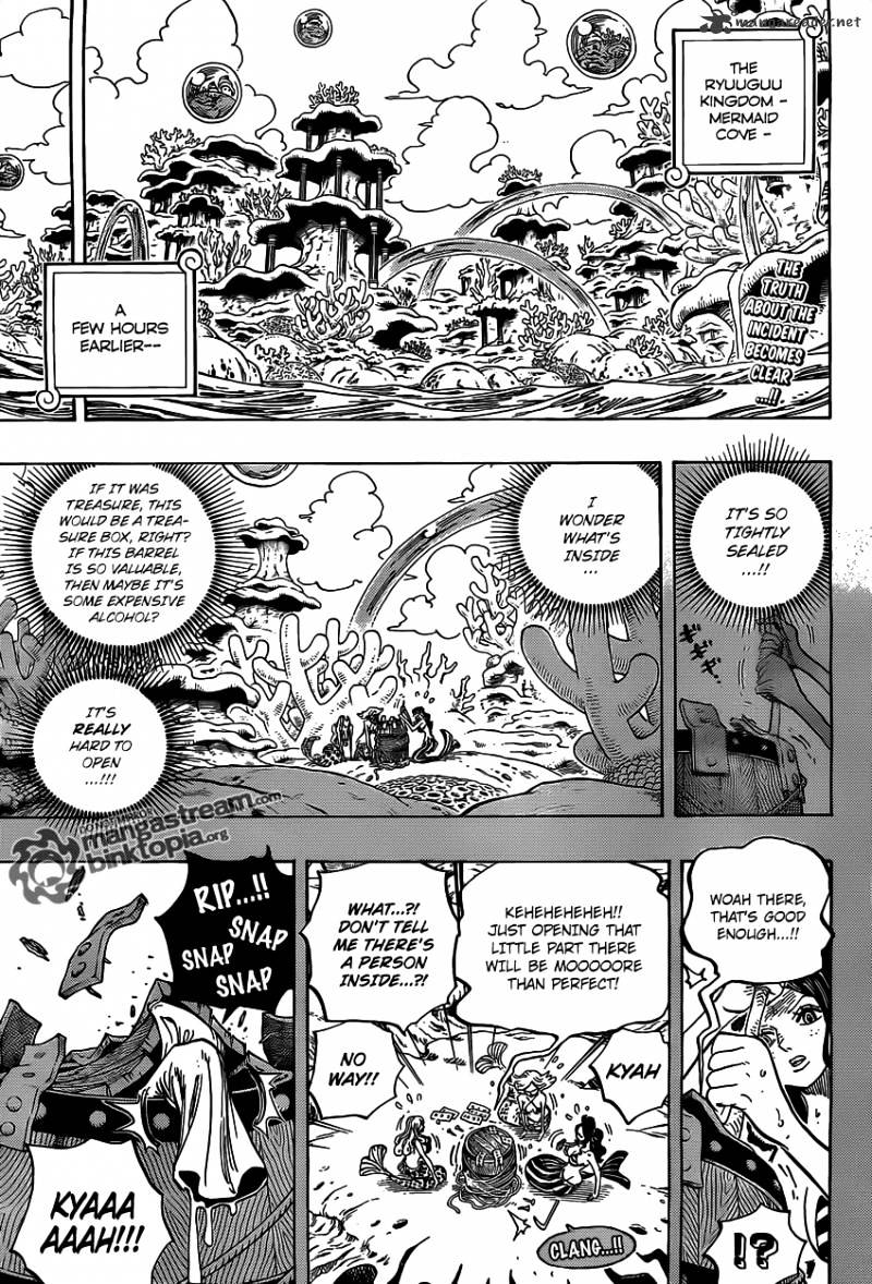 One Piece - Chapter 612 : Brought By The Shark They Saved