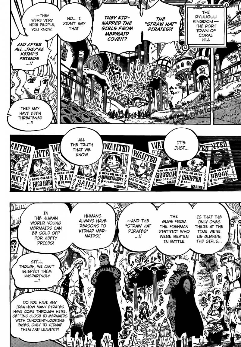 One Piece - Chapter 612 : Brought By The Shark They Saved