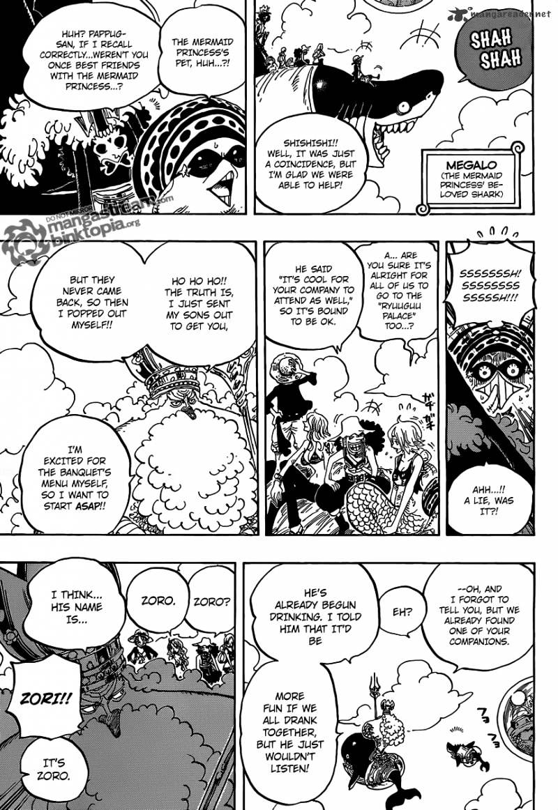 One Piece - Chapter 612 : Brought By The Shark They Saved