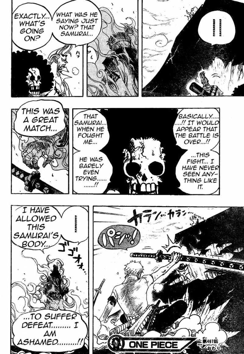 One Piece - Chapter 467 : Pirate Zoro Vs. Samurai Ryuuma