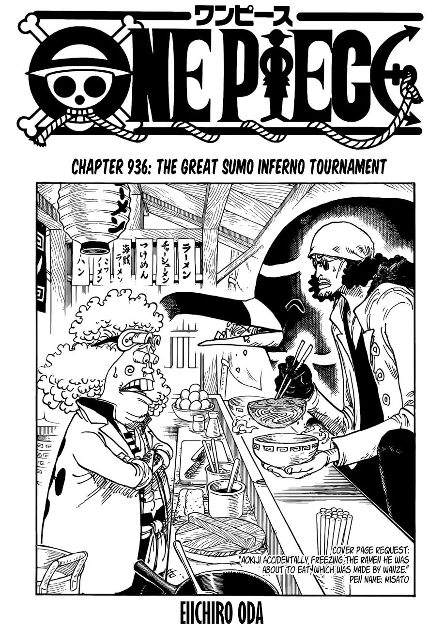 One Piece - Chapter 936: The Great Sumo Inferno Tournament