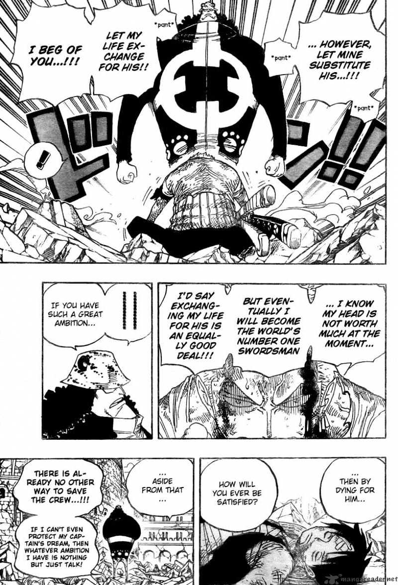 One Piece - Chapter 485 : Member Of The Strawhat Crew - Pirate Hunter Zoro