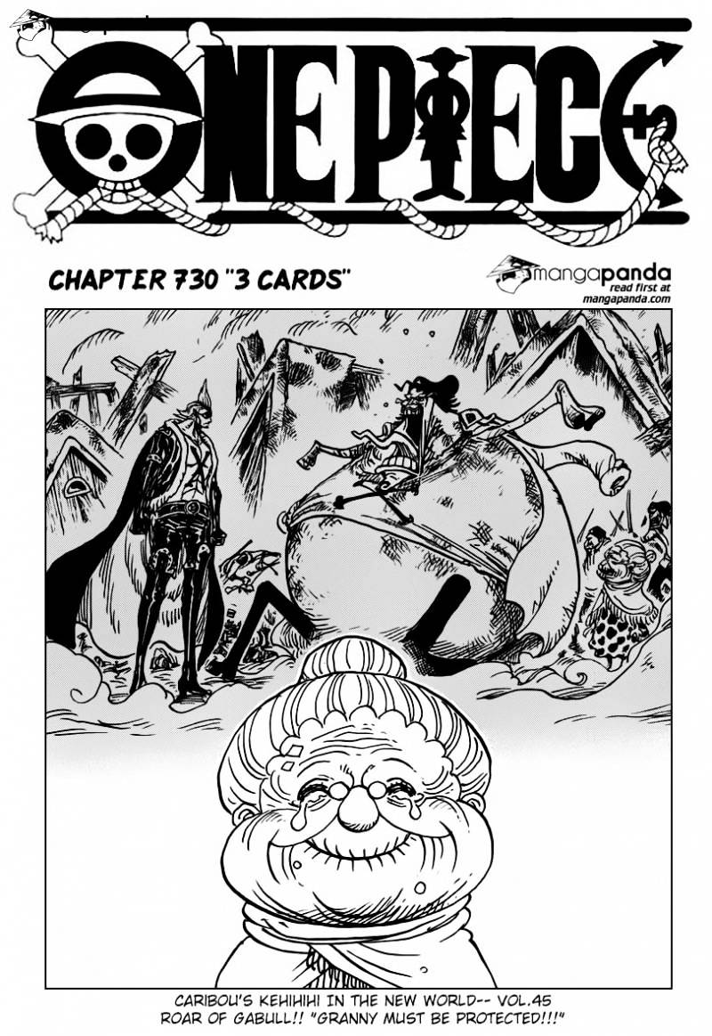 One Piece - Chapter 730 : 3 Cards