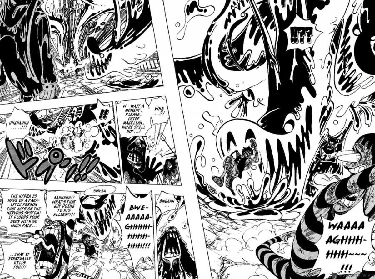 One Piece - Chapter 534 : Chief Warden Magellan Vs Pirate Luffy