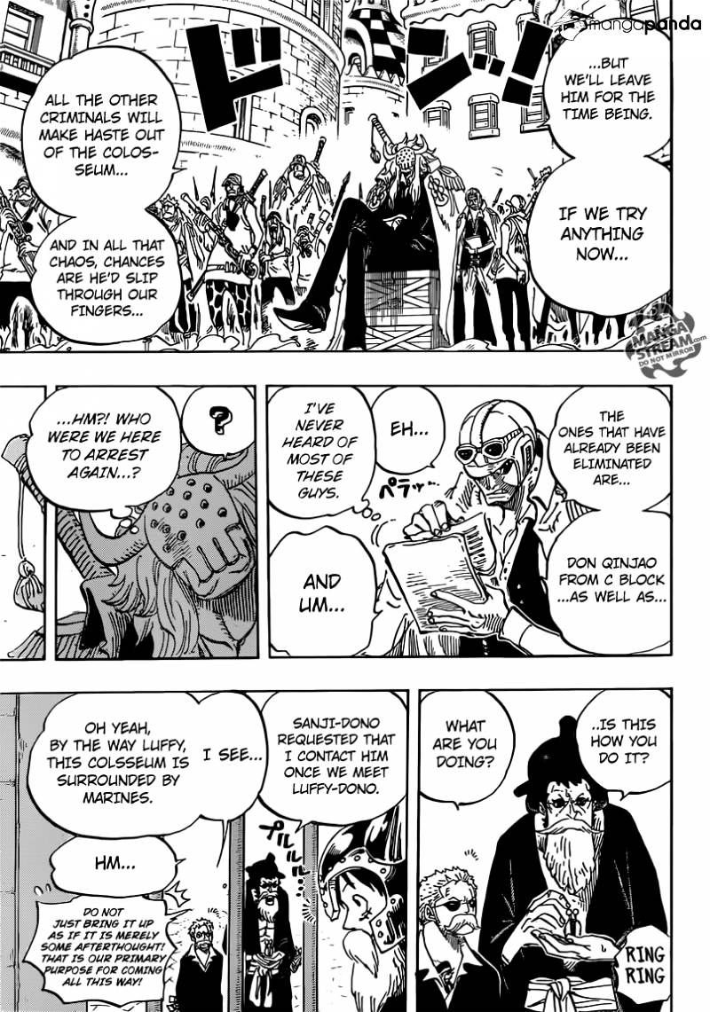 One Piece - Chapter 729 : Shichibukai Doflamingo Vs Shichibukai Law