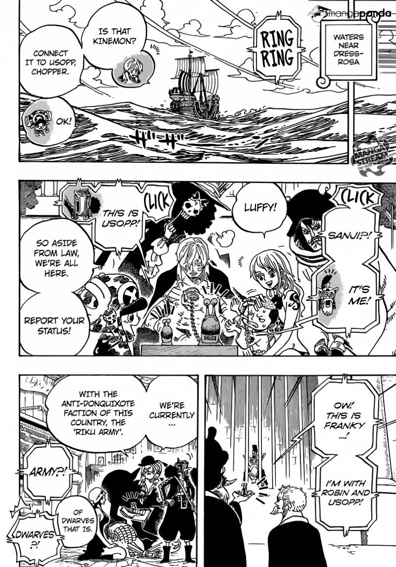 One Piece - Chapter 729 : Shichibukai Doflamingo Vs Shichibukai Law