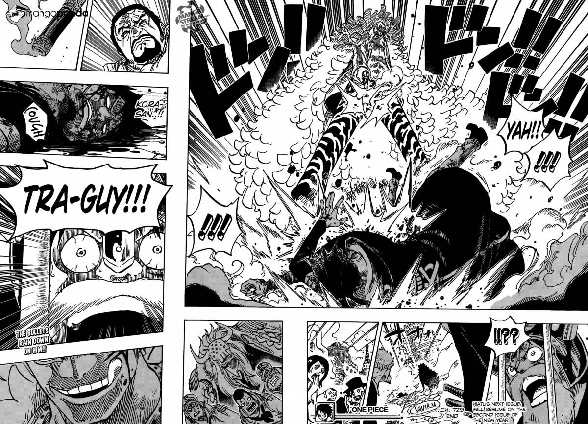 One Piece - Chapter 729 : Shichibukai Doflamingo Vs Shichibukai Law