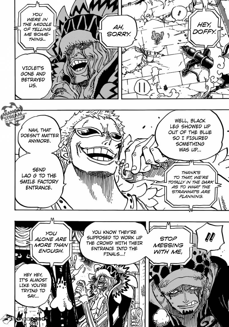 One Piece - Chapter 729 : Shichibukai Doflamingo Vs Shichibukai Law