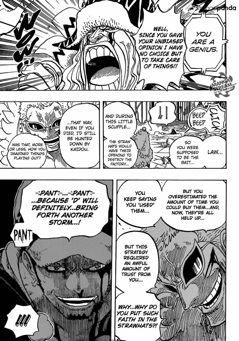 One Piece - Chapter 729 : Shichibukai Doflamingo Vs Shichibukai Law