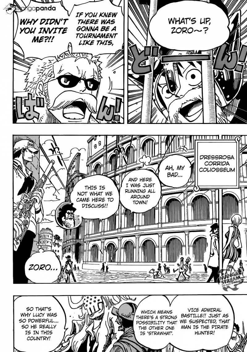 One Piece - Chapter 729 : Shichibukai Doflamingo Vs Shichibukai Law