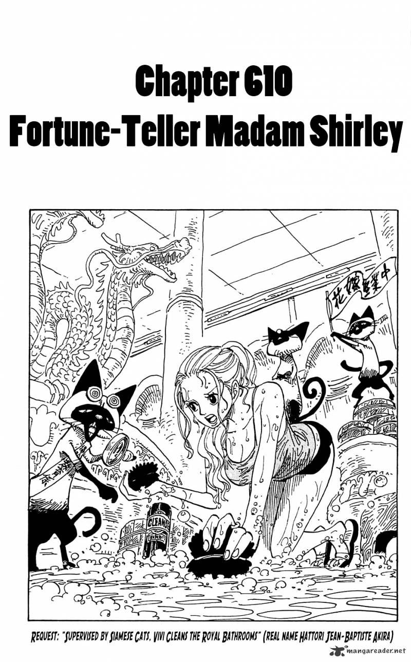 One Piece - Chapter 610 : The Fortuneteller Madam Shirley