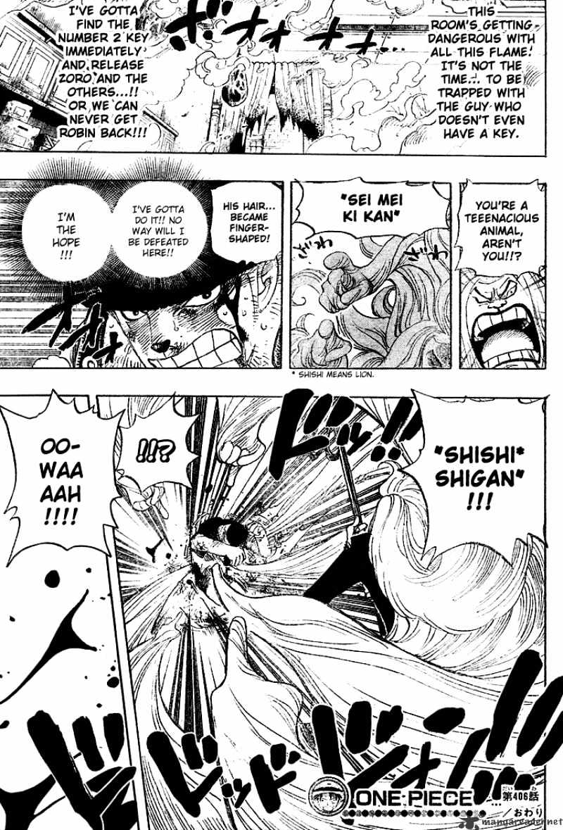 One Piece - Chapter 406 : Seimei Kikan