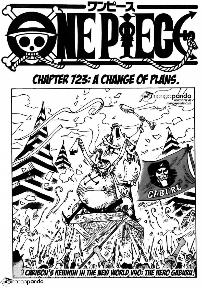 One Piece - Chapter 723 : A Change Of Plans.