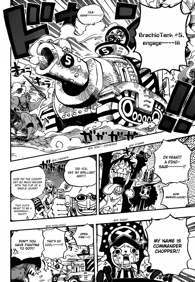 One Piece - Chapter 635 : So Grotesque I Could Fly