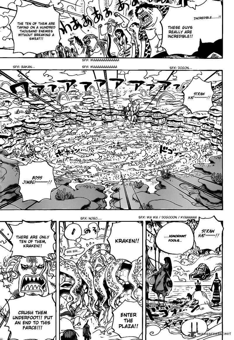 One Piece - Chapter 635 : So Grotesque I Could Fly