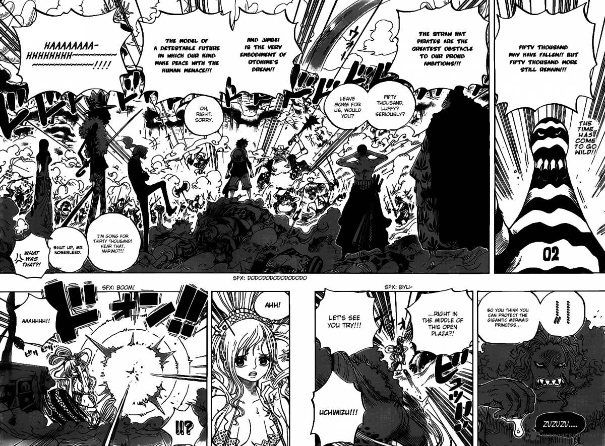 One Piece - Chapter 635 : So Grotesque I Could Fly