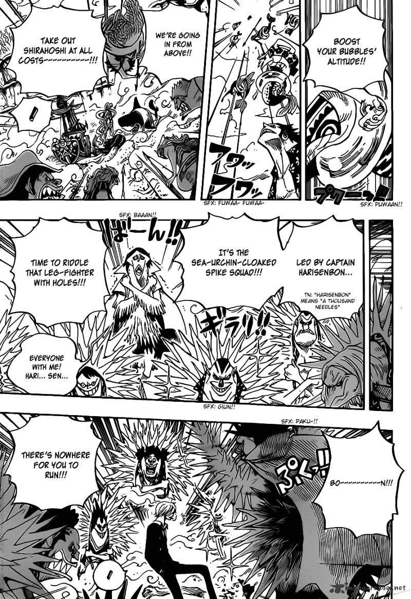 One Piece - Chapter 635 : So Grotesque I Could Fly