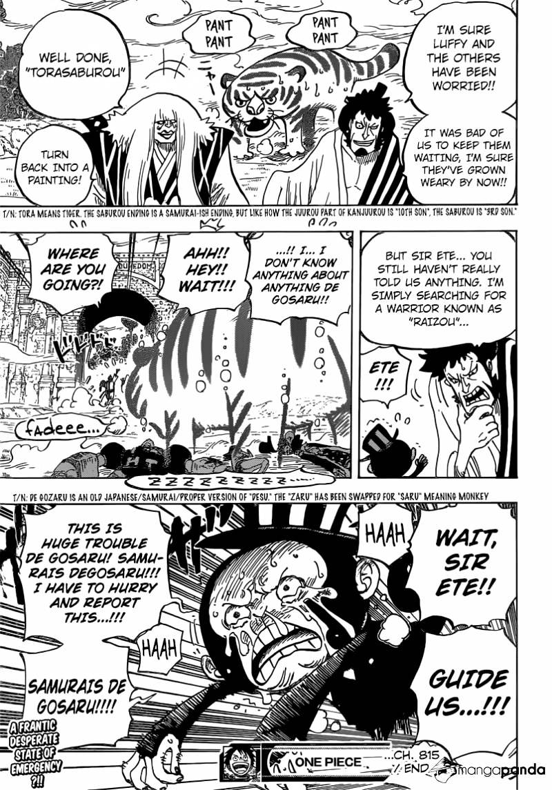 One Piece - Chapter 815 : Take Me With You