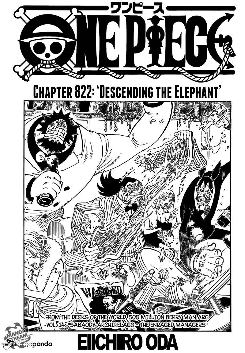 One Piece - Chapter 822 : Descending The Elephant