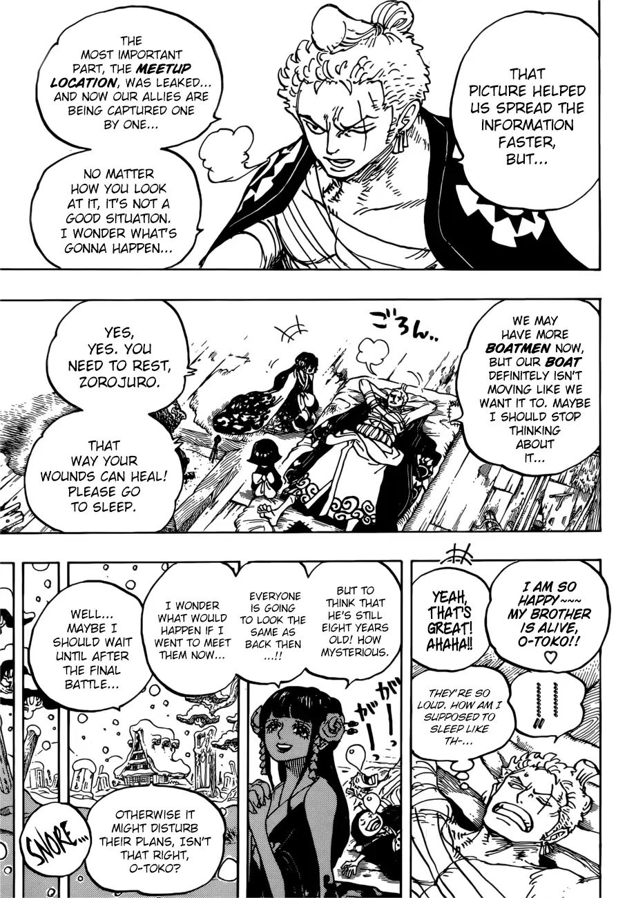 One Piece - Chapter 939: An Old Hyourse Knows The Way