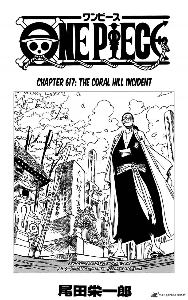 One Piece - Chapter 617 : The Shocking Incident At Coral Hill