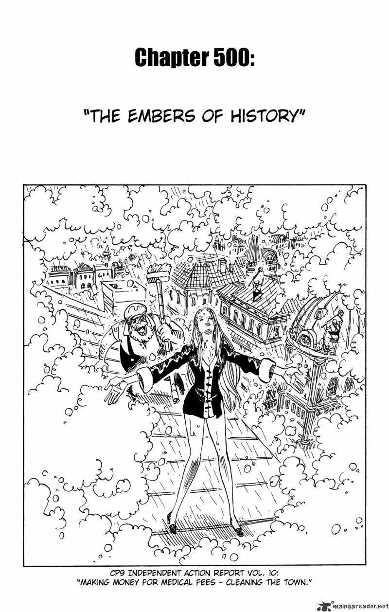 One Piece - Chapter 500 : Embers Of The Past