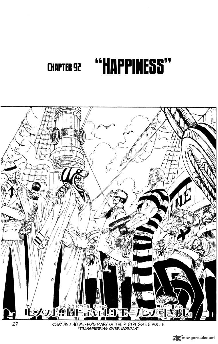 One Piece - Chapter 92 : Happiness