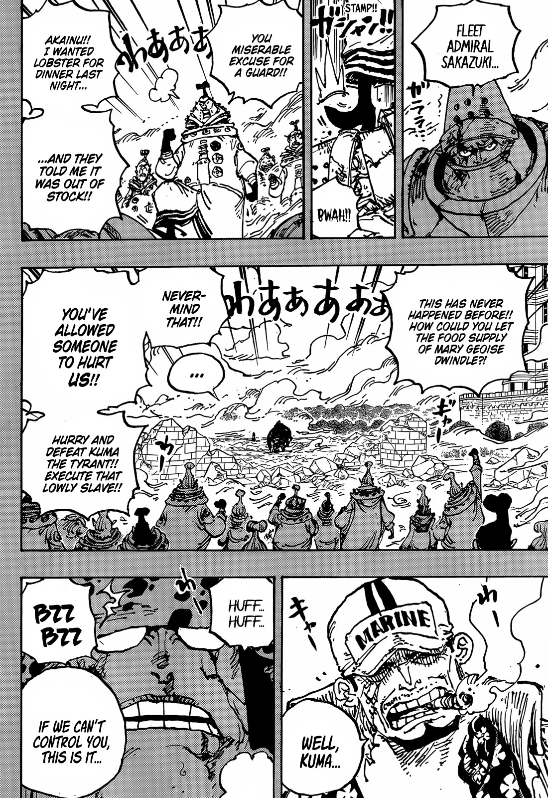 One Piece - Chapter 1092: Tyrant Kuma’s Rampage Through The Holy Land