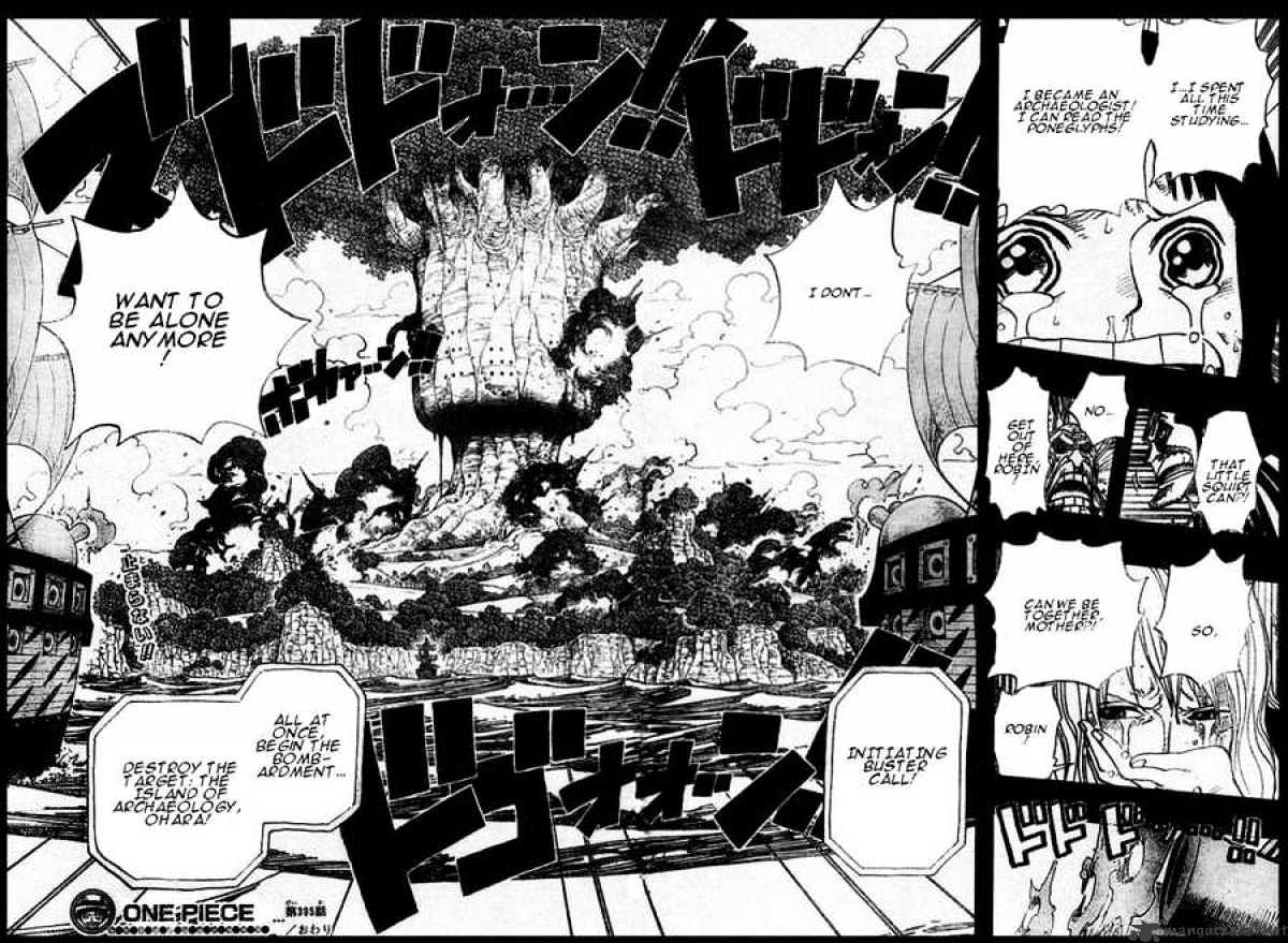 One Piece - Chapter 395 : Ohara Vs The World Government