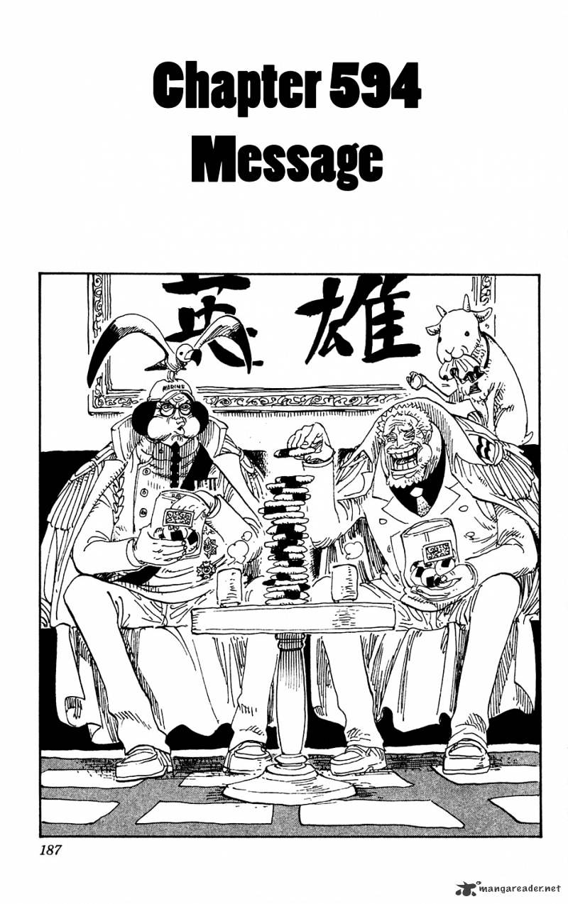 One Piece - Chapter 594 : Message