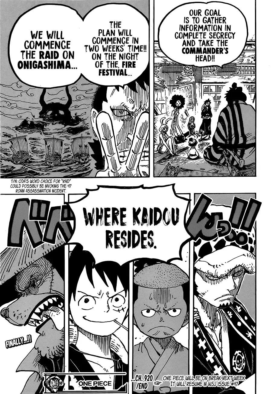 One Piece - Chapter 920