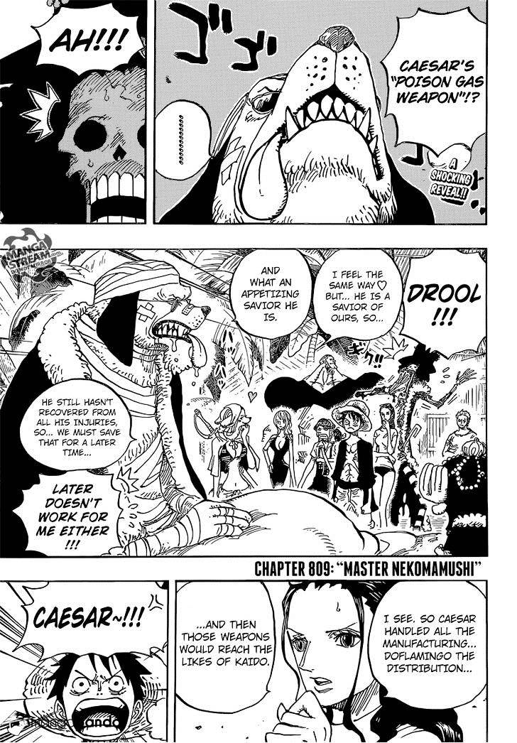 One Piece - Chapter 809 : Master Nekomamushi