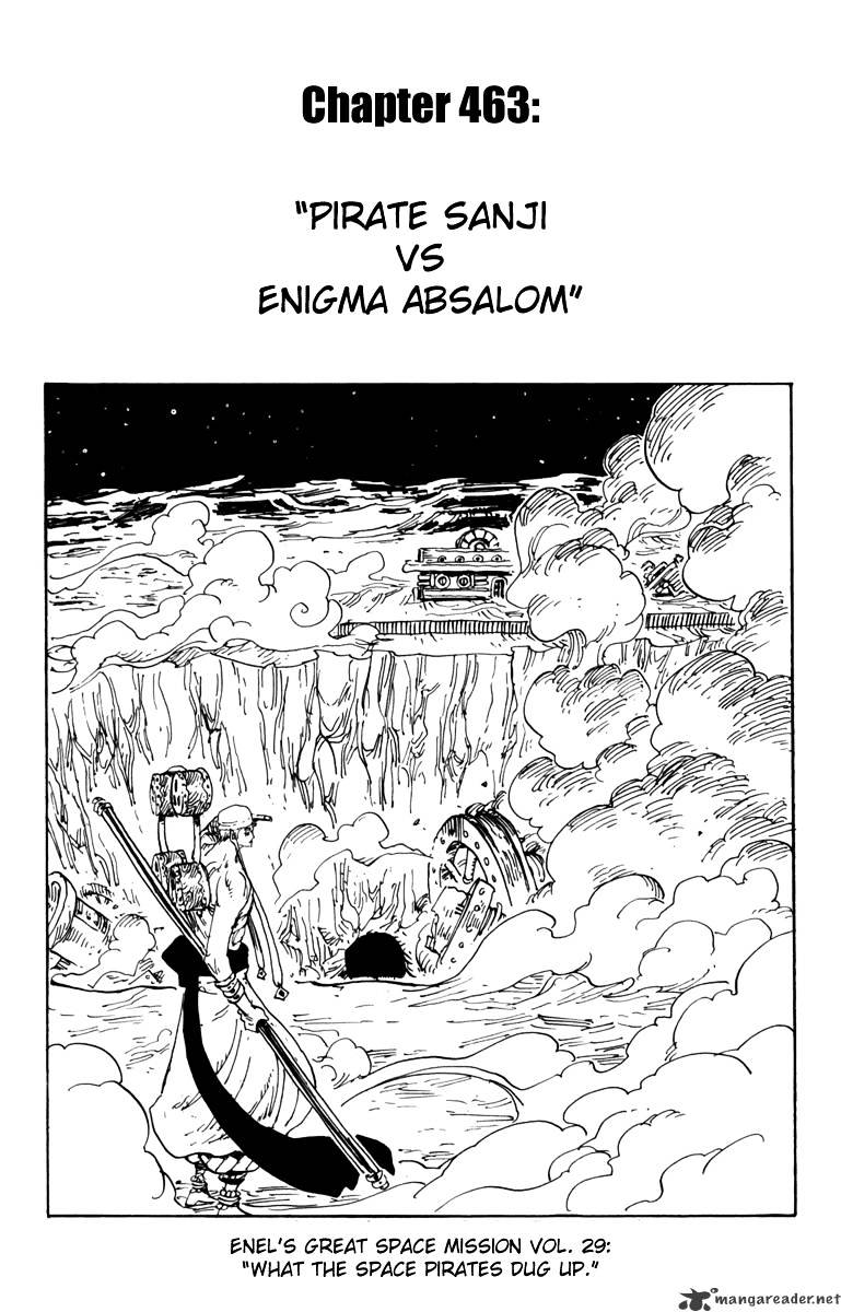 One Piece - Chapter 463 : Pirate Sanji Vs. Mystrious Absalom