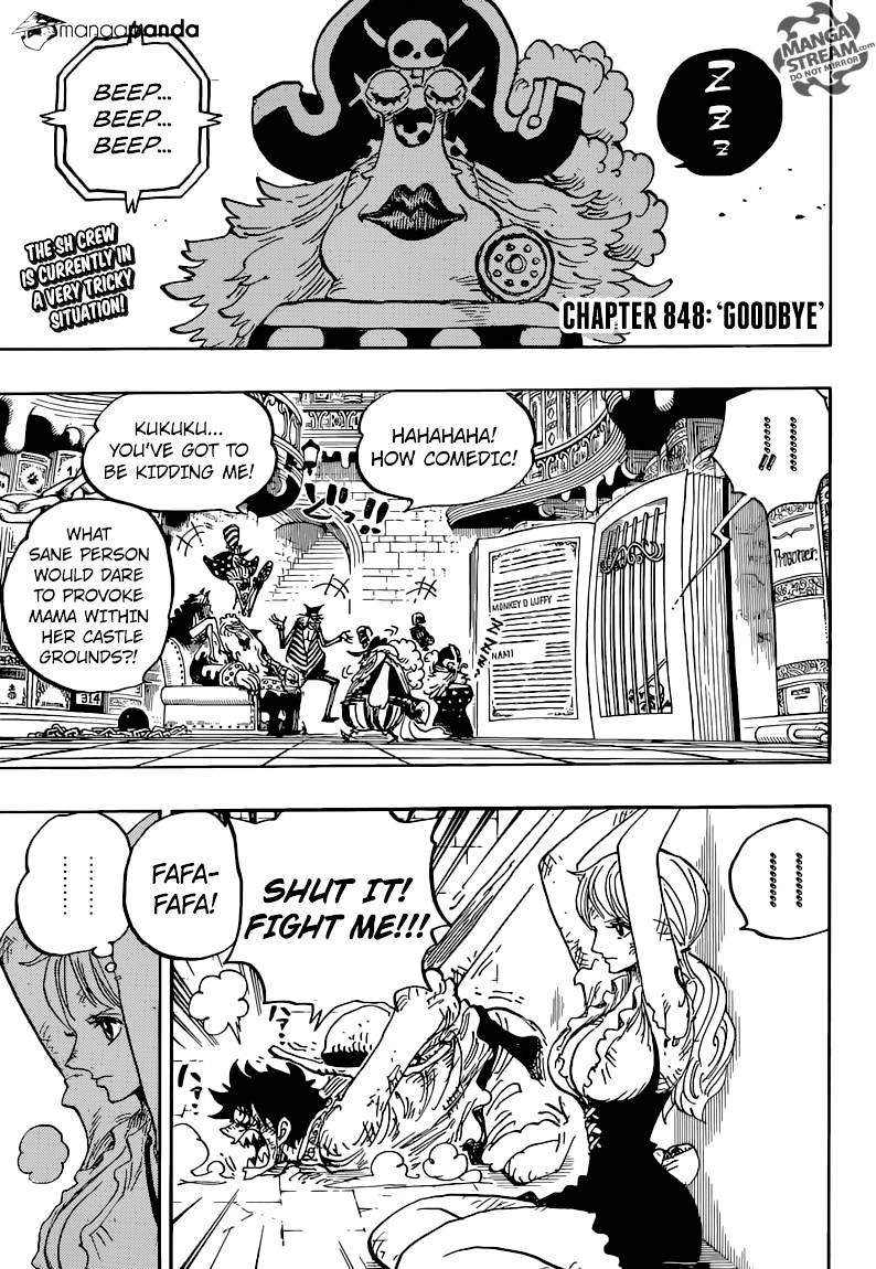 One Piece - Chapter 848 : Goobye