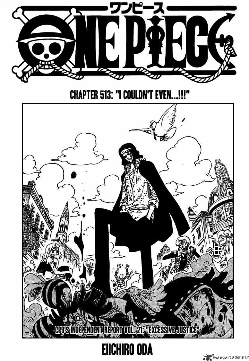 One Piece - Chapter 513 : I Couldn T Even