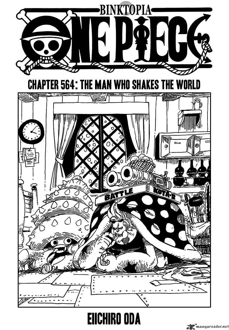 One Piece - Chapter 564 : The Man Who Shakes The World