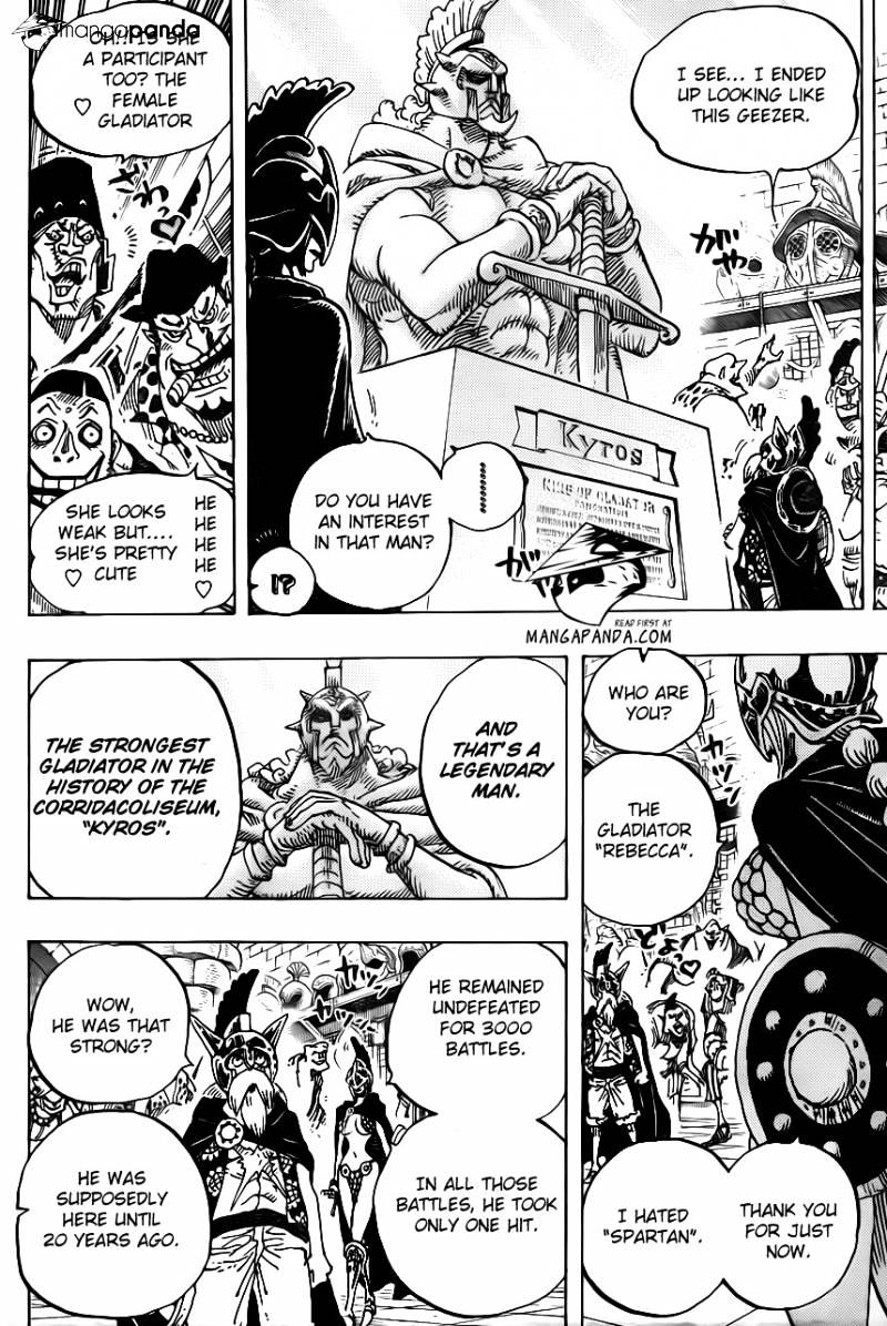 One Piece - Chapter 704 : The Statue Of Kyros And Lucy.