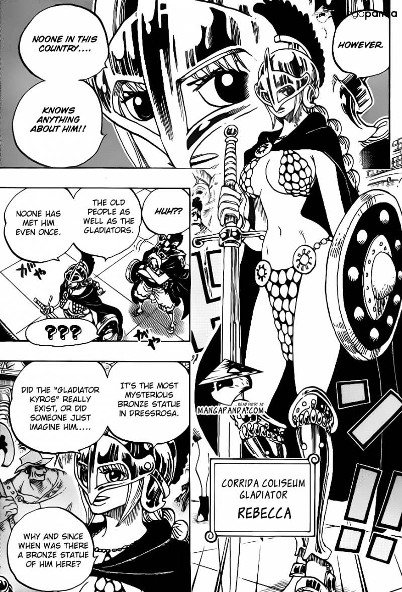 One Piece - Chapter 704 : The Statue Of Kyros And Lucy.