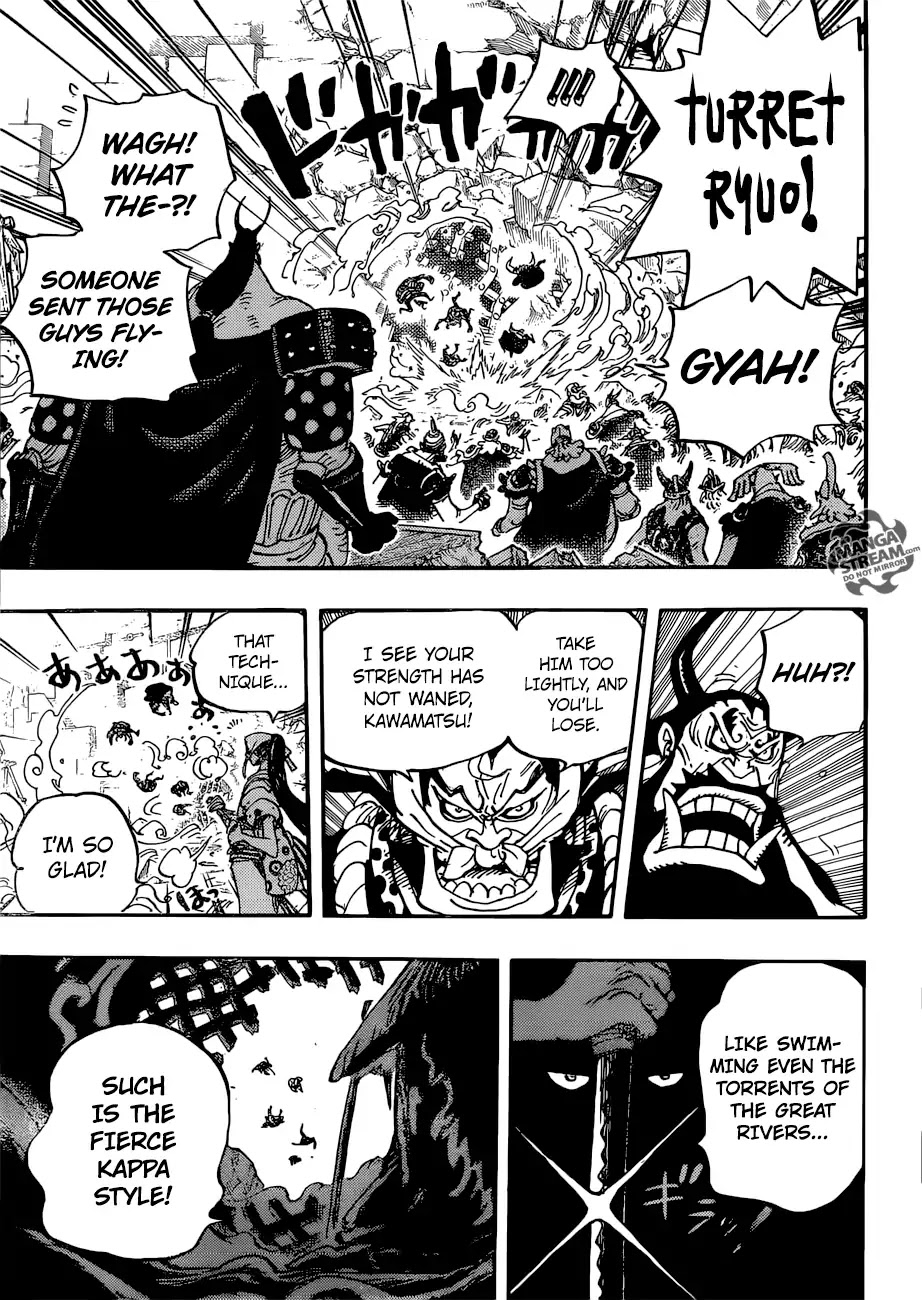 One Piece - Chapter 948: Kawamatsu The Kappa Appears