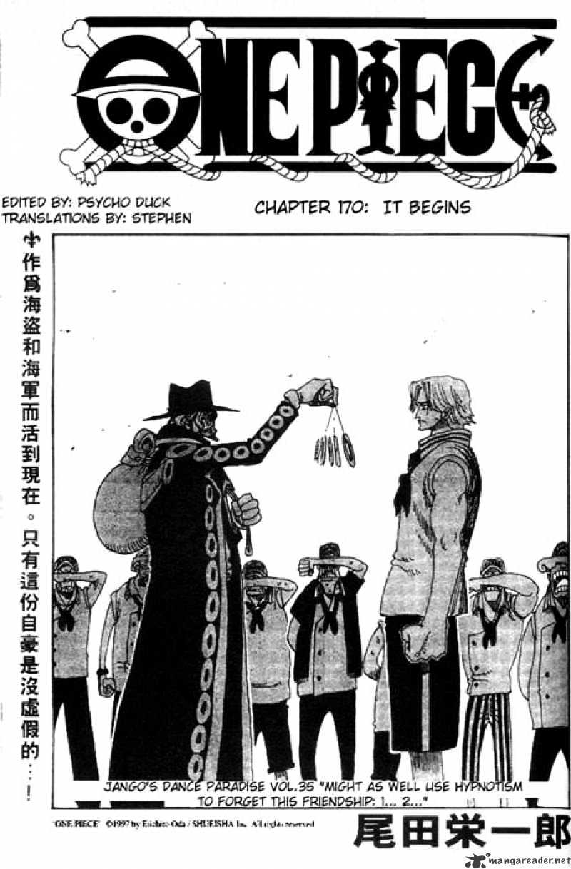 One Piece - Chapter 170 : It Begins