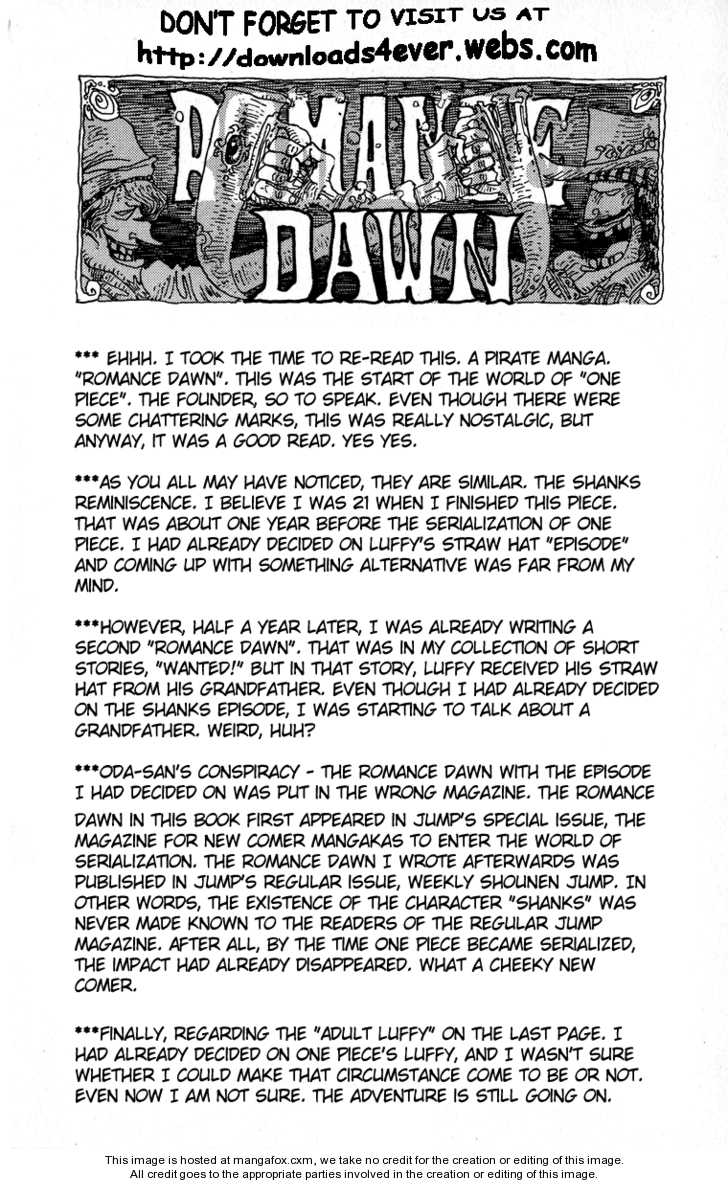 One Piece - Chapter 1.1 : Romance Dawn [Version 1]