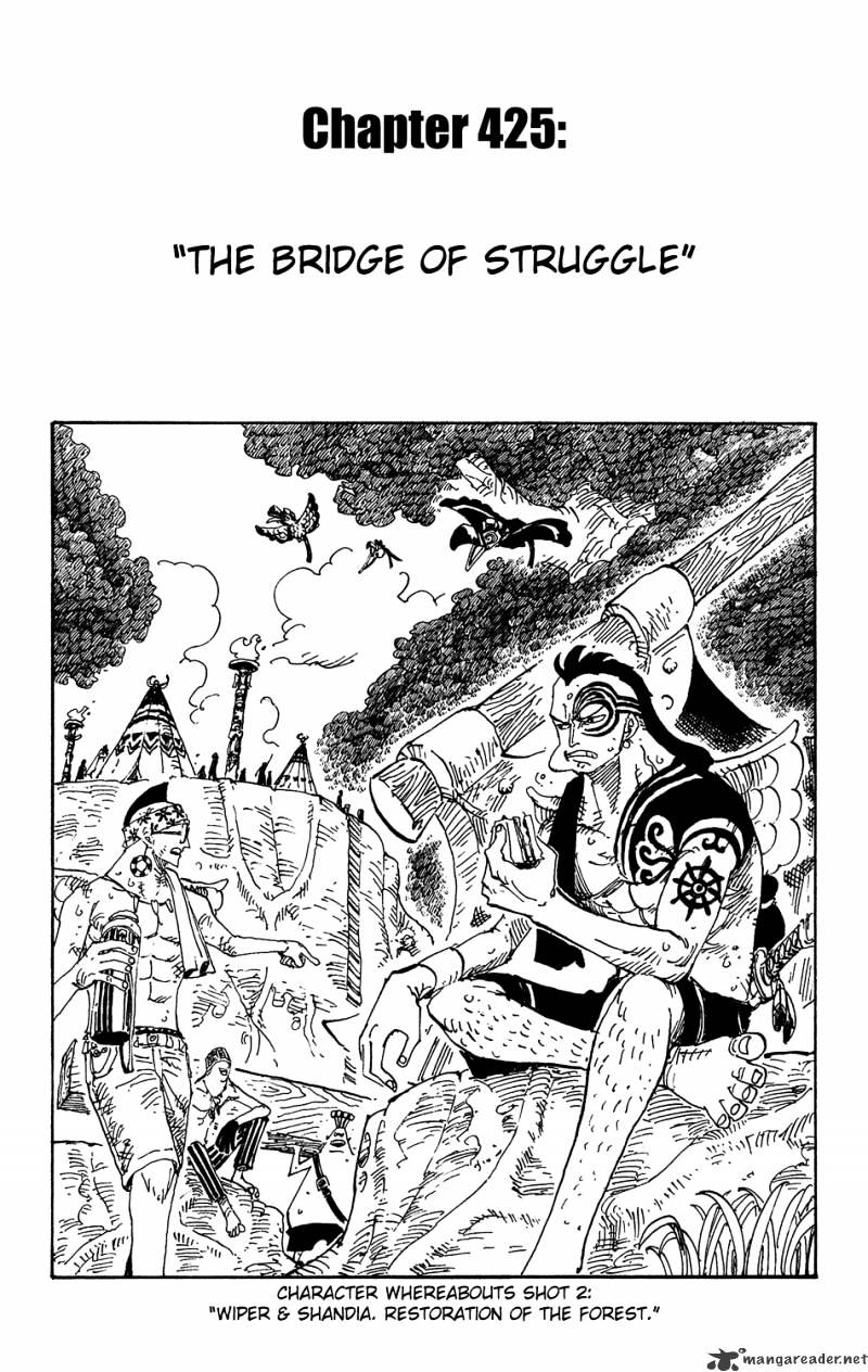 One Piece - Chapter 425 : The Bridge Of Struggle