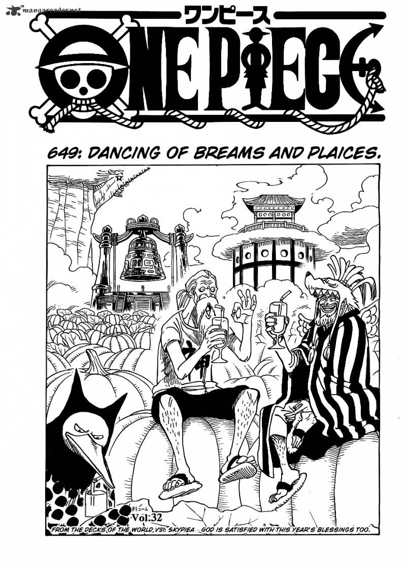 One Piece - Chapter 649 : Dancing Of Breams And Plaices.