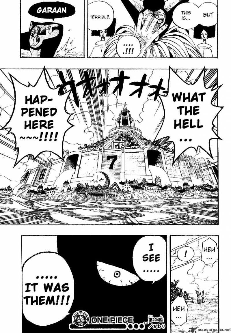 One Piece - Chapter 334 : The Big Incident In The Locked Room