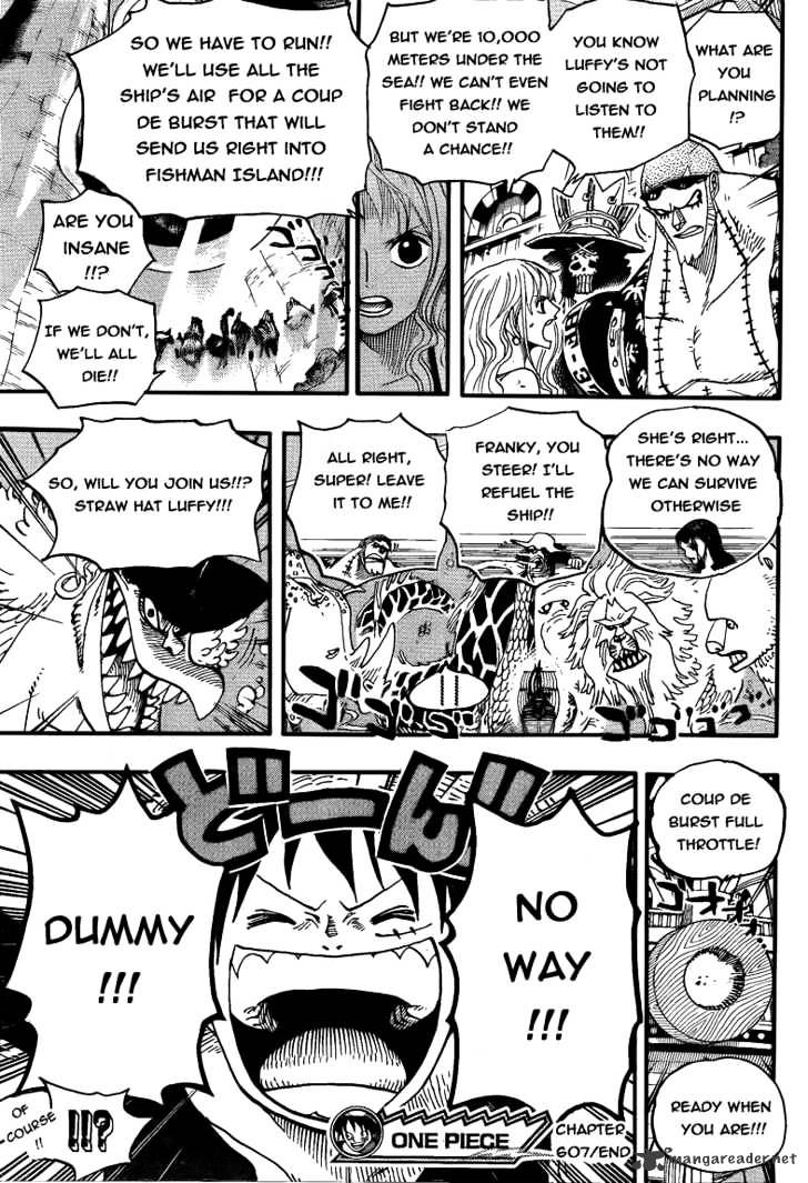 One Piece - Chapter 607 : 10,000 Meters Under The Sea